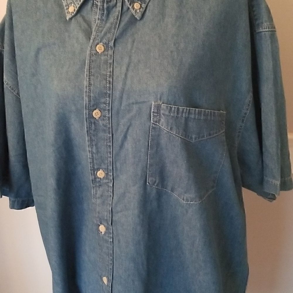 Men's size 2X denim button up - Picture 2 of 7